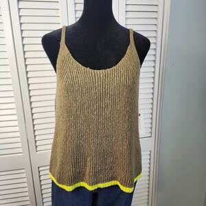 NWT Pilcro Cami Anthropologie Knit Camisole Tank Large $68 Summer Streetwear